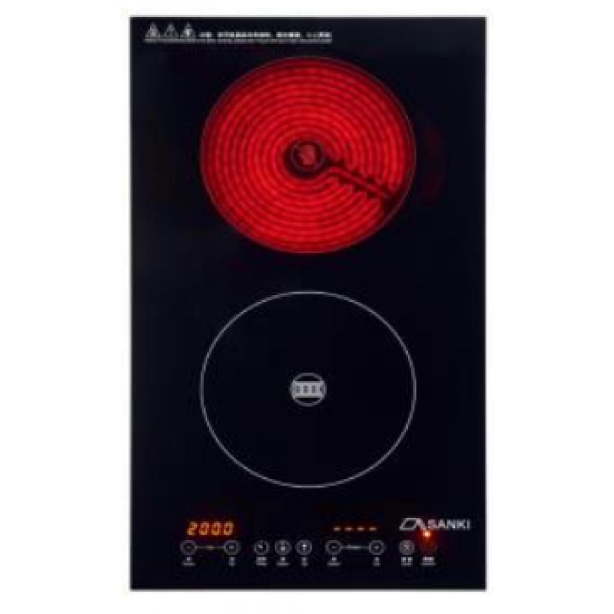 Sanki 日本山崎 SK-CI2833 豎式雙頭電磁電陶爐 (2800W)